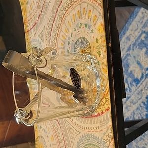 Crystal Ice Bucket,Arte Murano Glass Co.EUC,Mini sz.